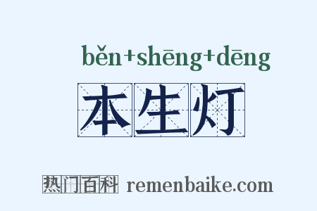 本生灯是什么意思的图片